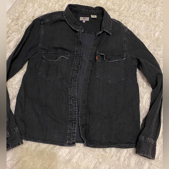 Levi’s Orange Tab Vintage Inspired Boxy Button Up - Picture 3 of 6